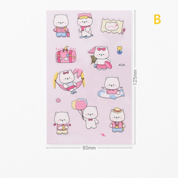 Kawaii Animal Waterproof Stickers - Picture 7 of 13